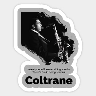 John coltrane cartoon Sticker